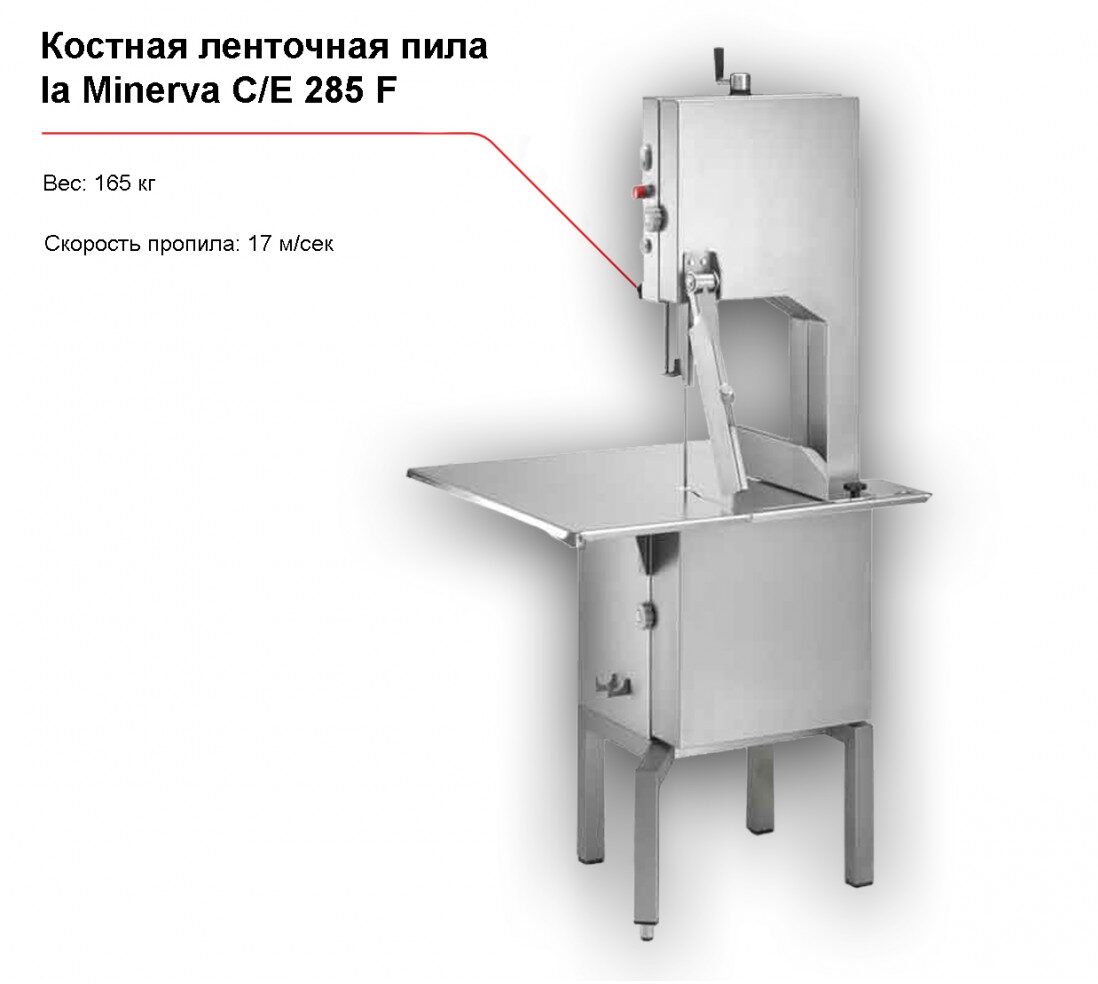 Костная ленточная пила la Minerva C/E 285 F-1