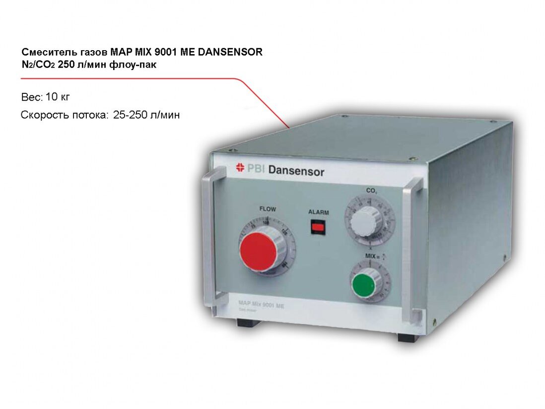 Смеситель газов Dansensor MAP Mix 9001 ME N2/CO2 250 л/мин для упаковки в флоу-пак-1